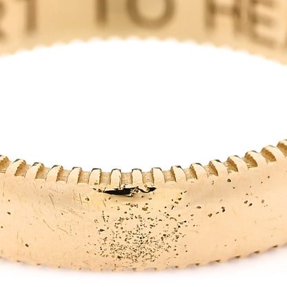 Foundrae 18K Yellow Gold Cor Ad Cor Edge Ring 53 6.5 6 of 7