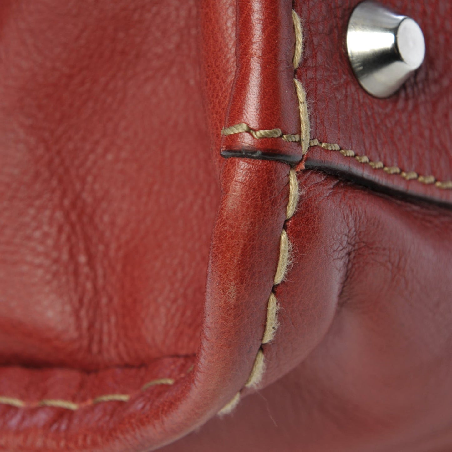 Calfskin Edith Satchel Whiskey