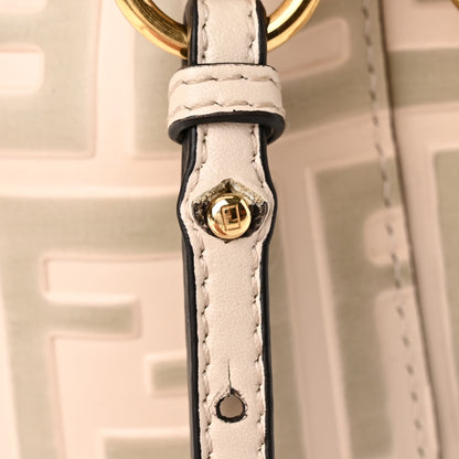 Fendi Vitello Liberty F is Fendi Bi-Color FF 1974 Embossed Mini Mon Tresor Bucket Bag Camelia Mandorlo 11 of 11