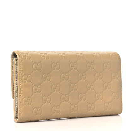 Gucci Guccissima Lovely Heart Continental Wallet Beige 3 of 9