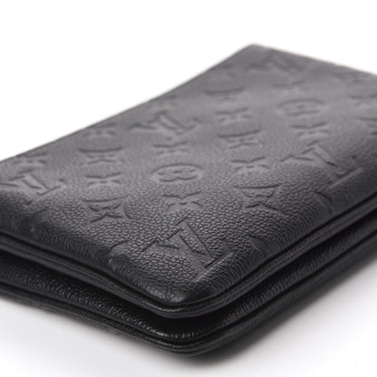 Louis Vuitton Empreinte Double Zip Pochette Black 6 of 12