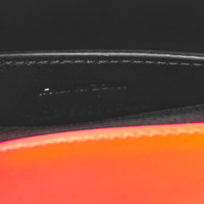 Saint Laurent Calfskin Classic Monogram Clutch Neon Orange 7 of 7