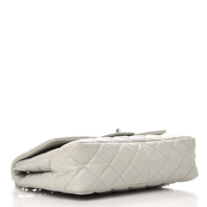 Chanel Washed Caviar Jumbo Single Flap Grey 5 of 9