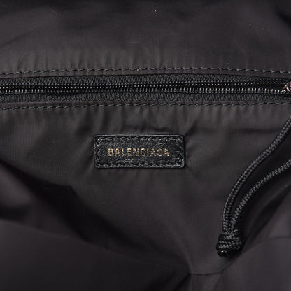 Balenciaga Sport Nylon Logo Embroidered S Wheel Backpack Fuchsia Black 8 of 9