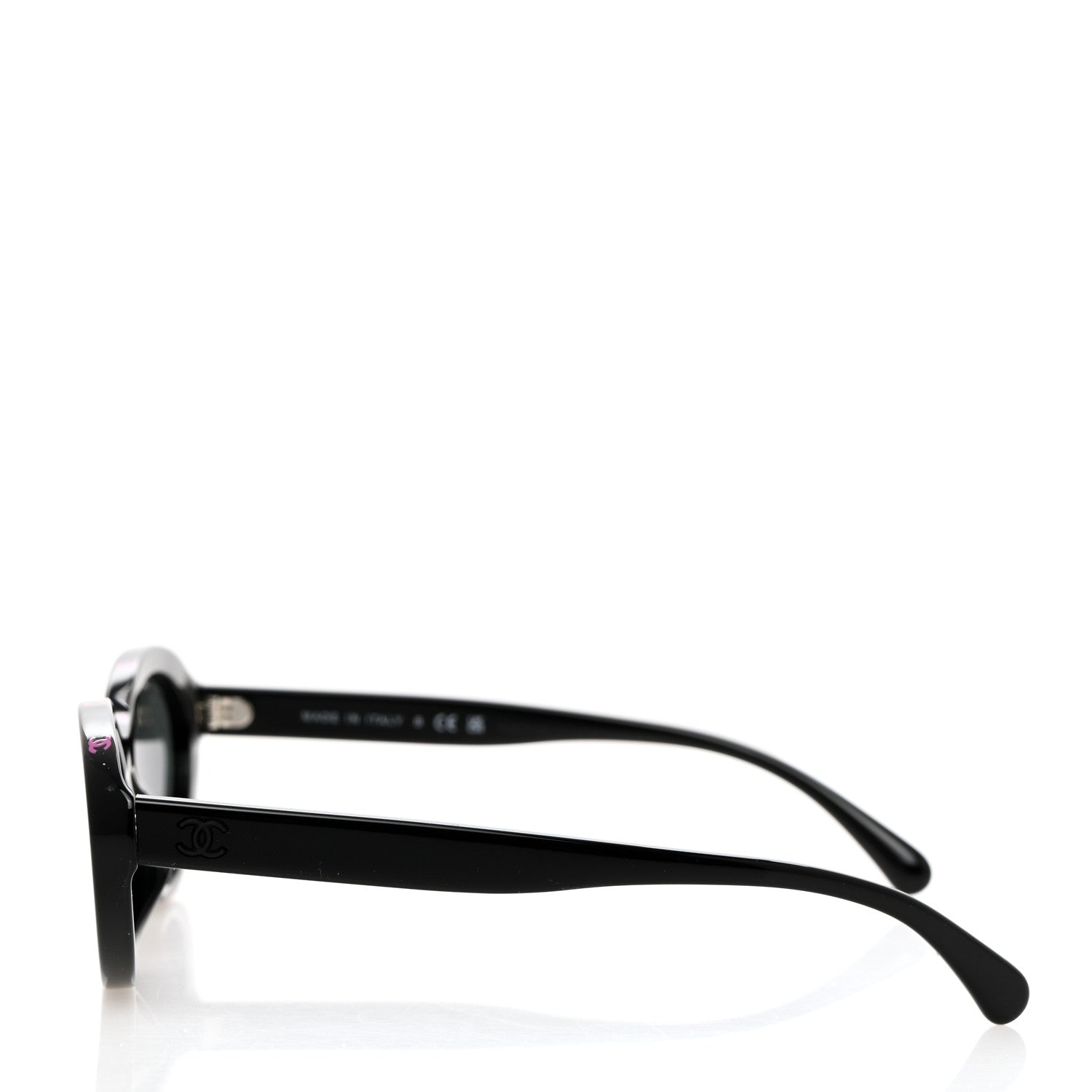 Chanel Acetate Oval Sunglasses 5416-A Black Pink 3 of 8