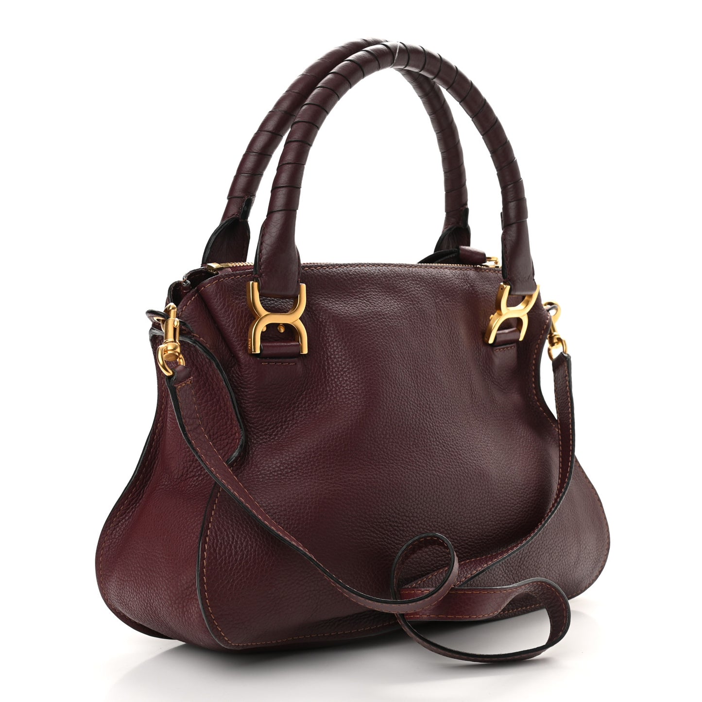 Calfskin Medium Marcie Satchel Wild Purple