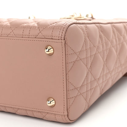 Christian Dior Lambskin Cannage Large Lady Dior Fard 10 of 11