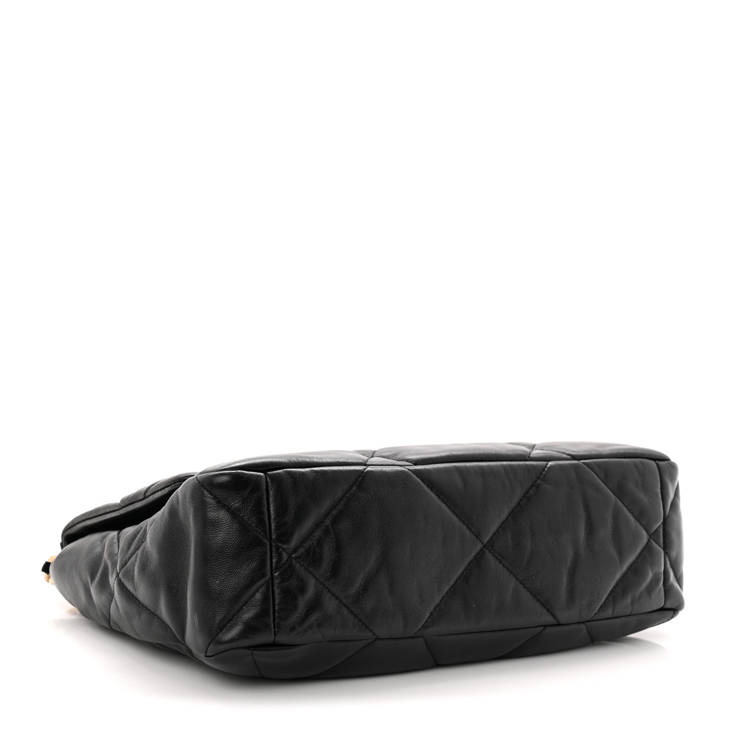 Chanel Goatskin Quilted Large Chanel 19 Flap Black 4 of 10