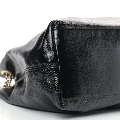 Gucci Patent Medium Soho Chain Shoulder Bag Black 8 of 13
