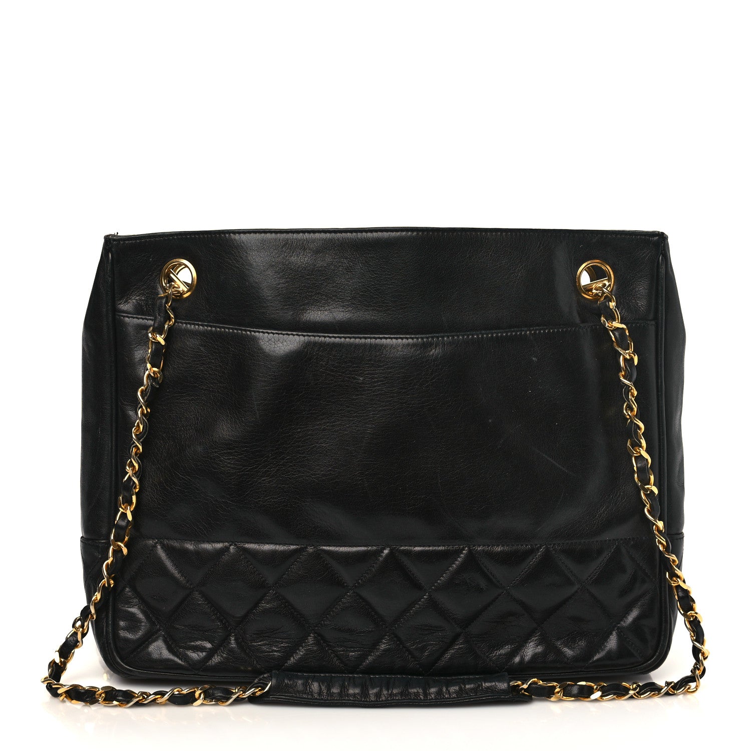 Chanel Lambskin Quilted Shoulder Bag Black 1 of 9