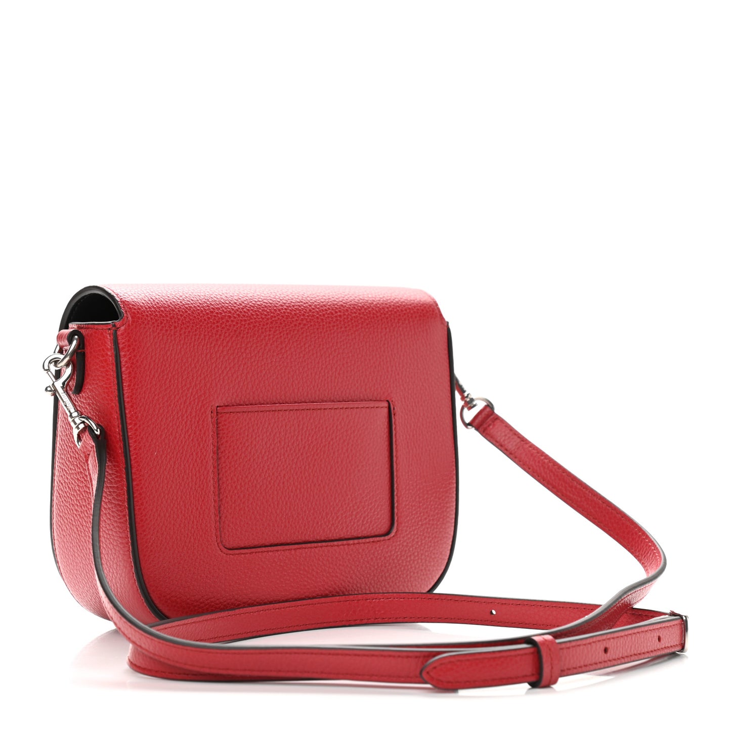 Classic Grained Calfskin Small Darley Satchel Scarlet