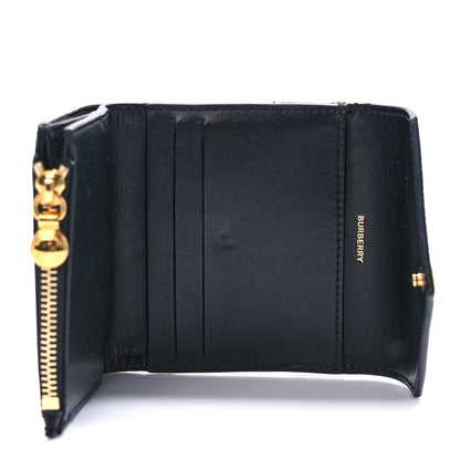 Burberry Haymarket Check Compact Wallet Black 5 of 6
