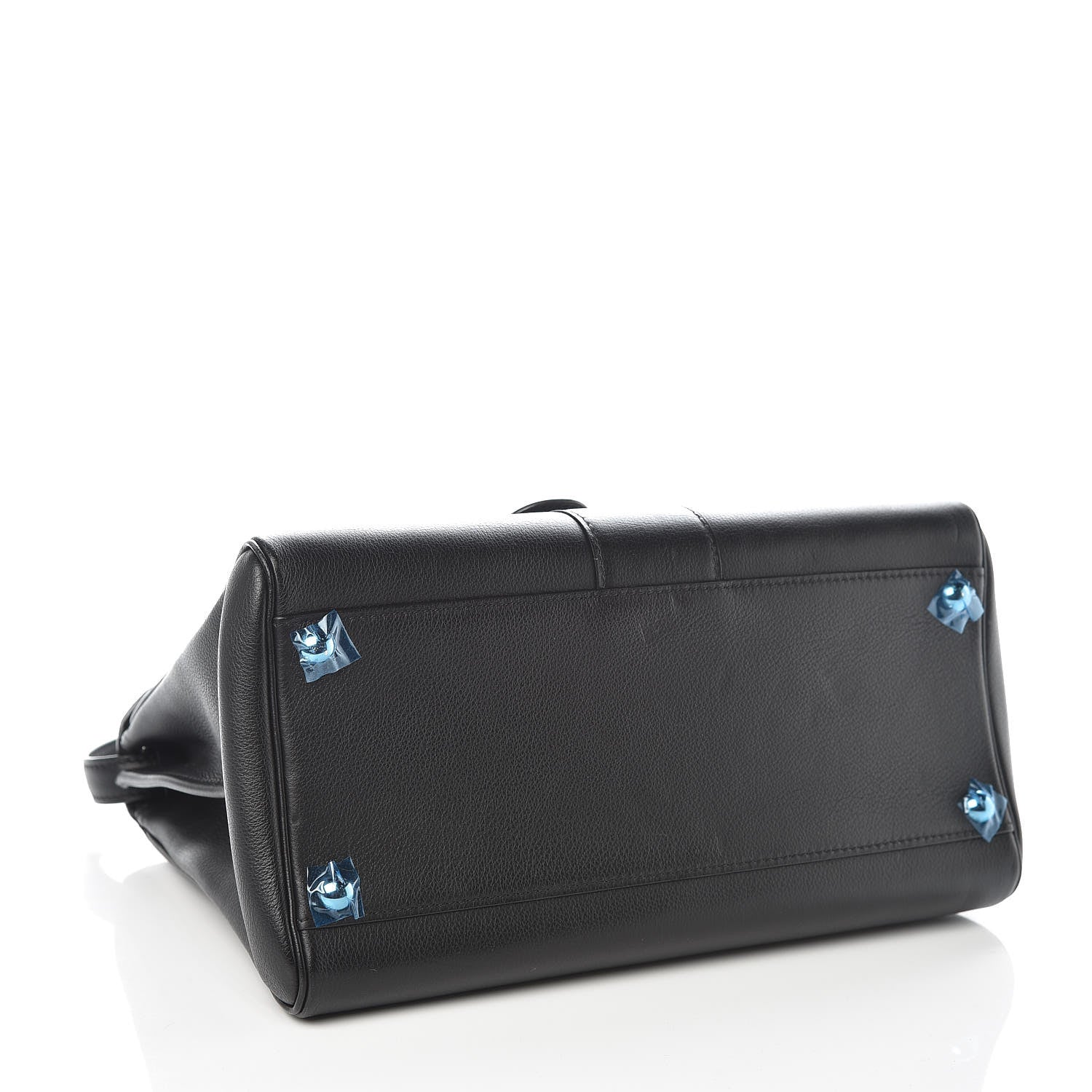 Delvaux Grained Calfskin MM Brillant Satchel Black 4 of 9