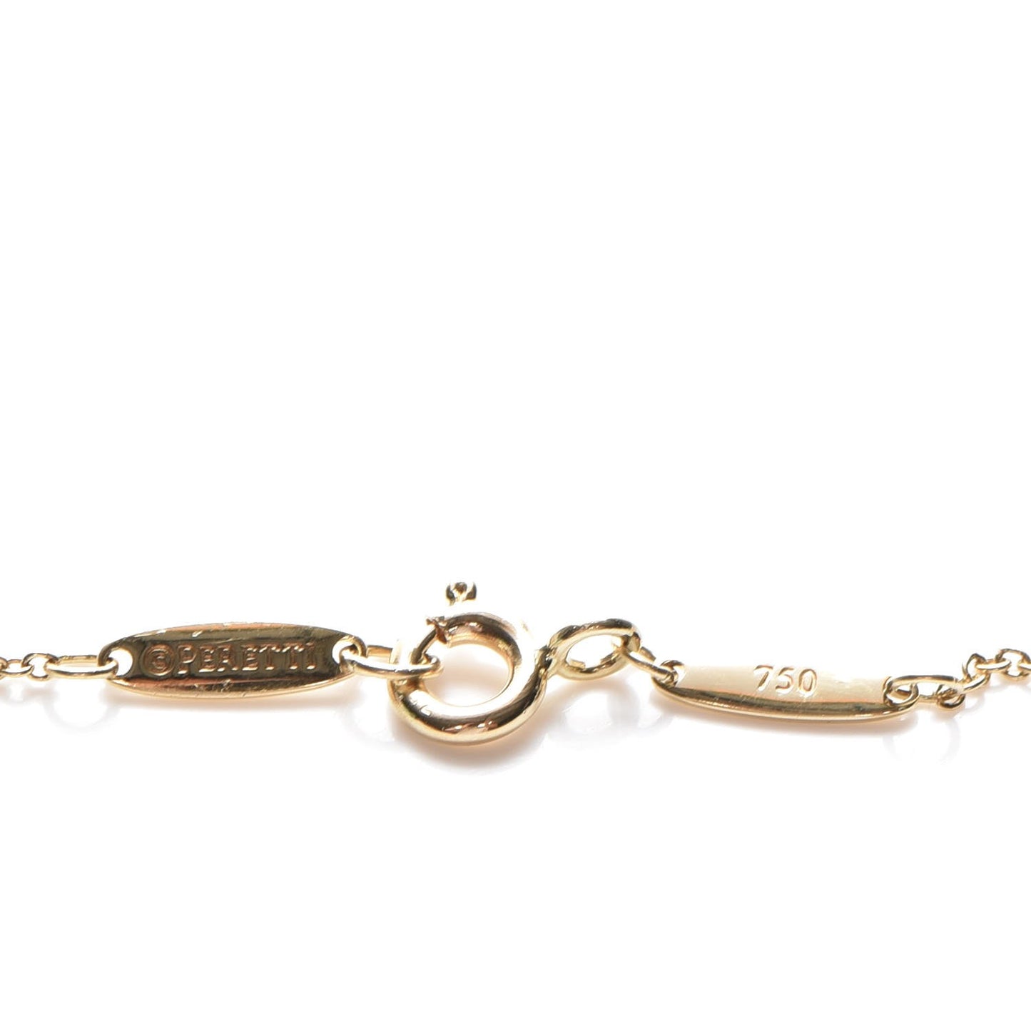 18K Yellow Gold Diamond .17ct Elsa Peretti Diamonds by the Yard Pendant Necklace