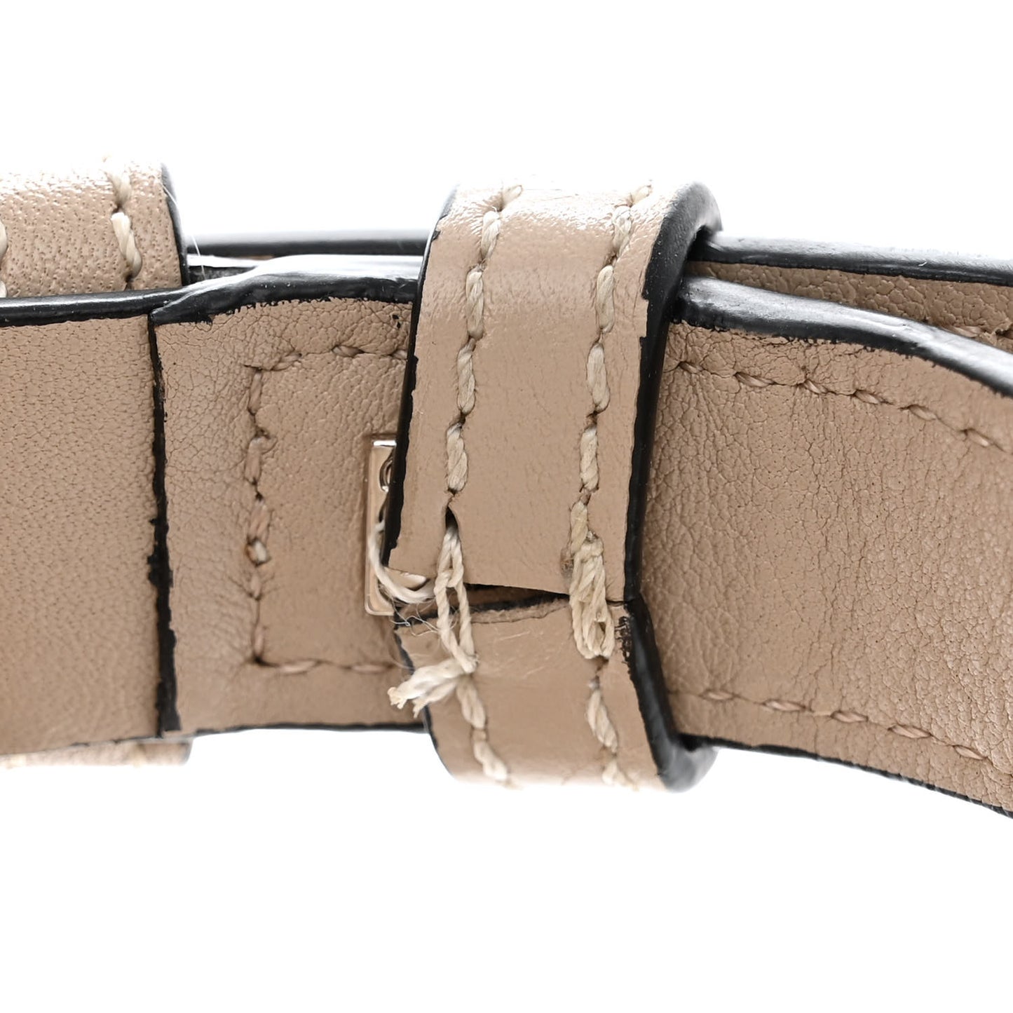 Grained Calfskin Small Puzzle Bag Sand