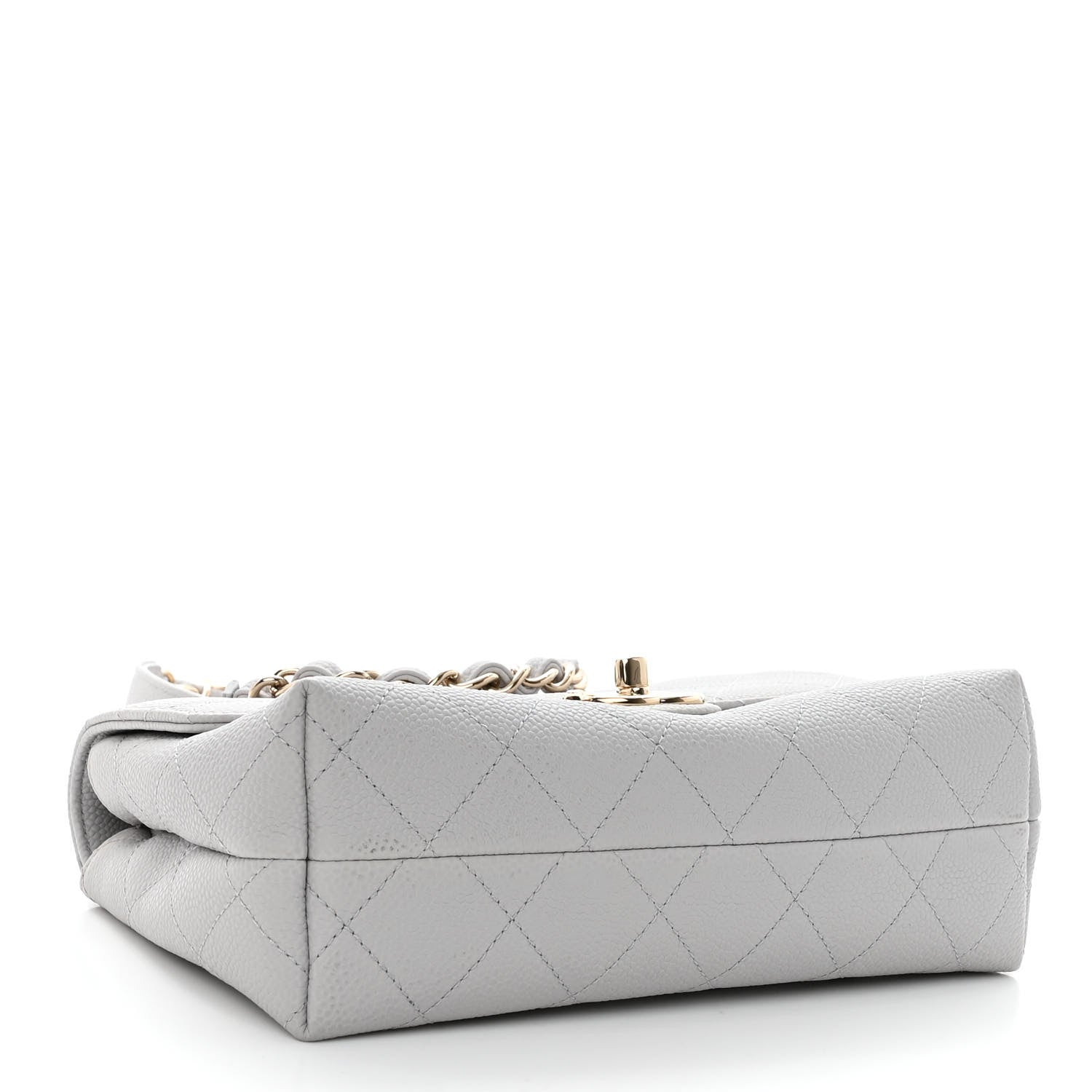 Chanel Caviar Quilted Small City Walk Flap Light Grey 4 of 10