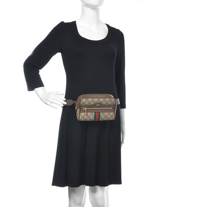 Gucci GG Supreme Monogram Web Small Ophidia Belt Bag 95 38 Dark Brown 2 of 9