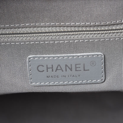 Chanel Calfskin Quilted Large Easy Shopping Tote Grey 7 of 13