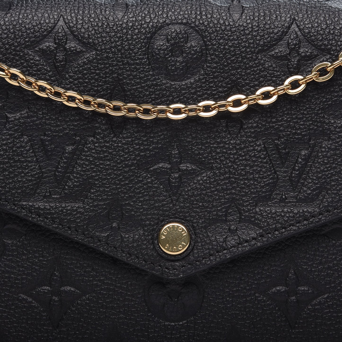 Empreinte Pochette Felicie Chain Wallet Black