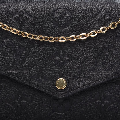 Louis Vuitton Empreinte Pochette Felicie Chain Wallet Black 11 of 11