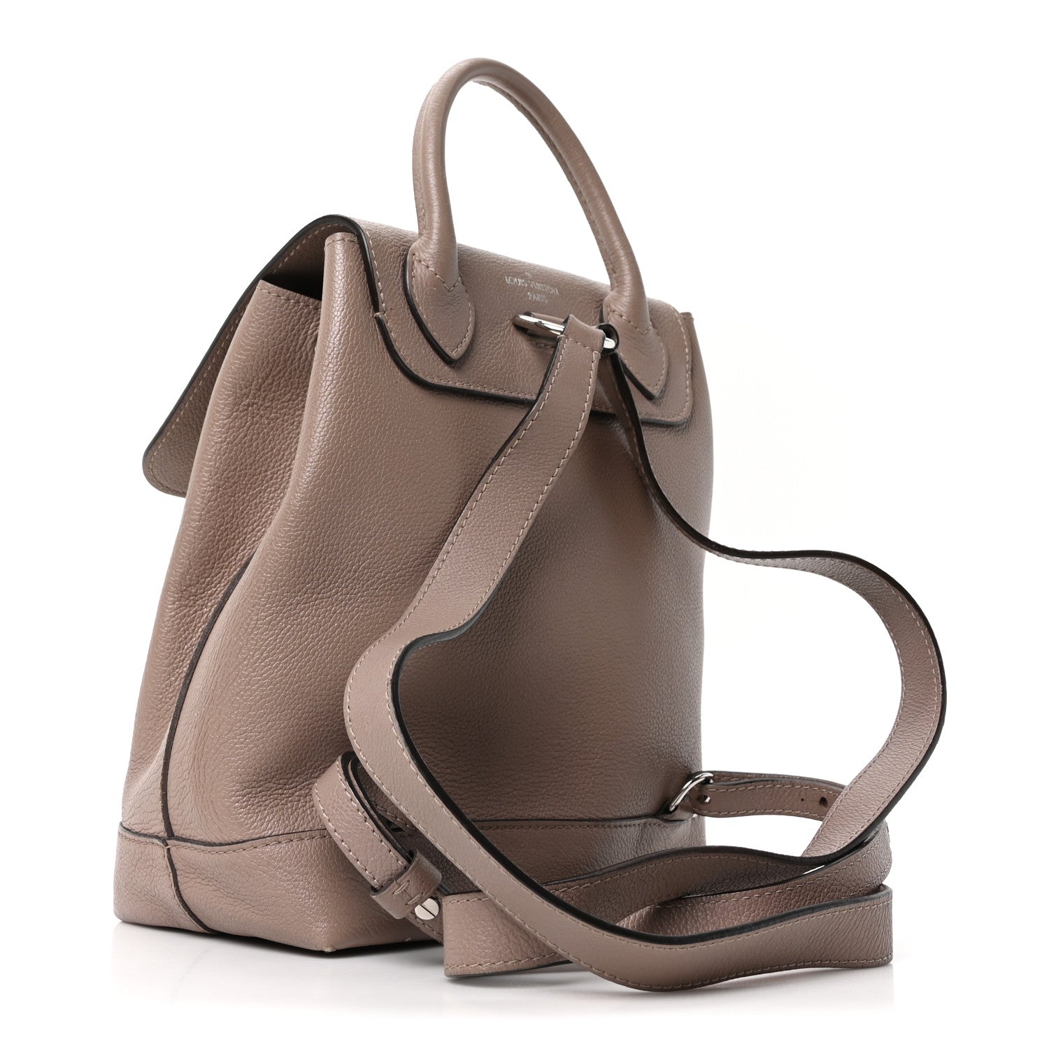 Louis Vuitton Soft Calfskin Lockme Backpack Mastic 3 of 9