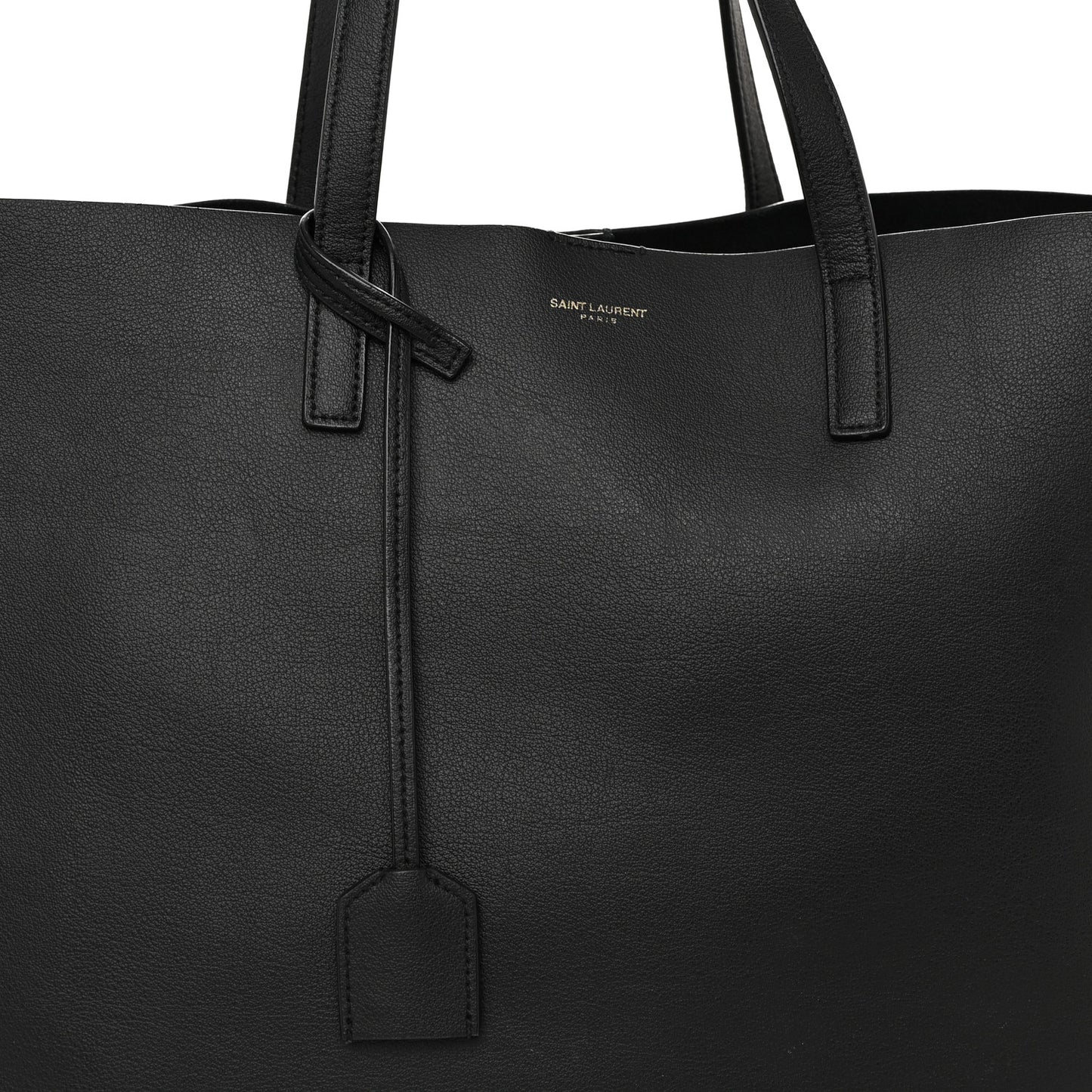 Calfskin Large Shopping Tote Black