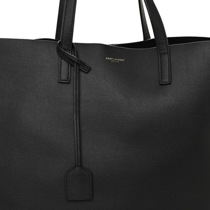 Saint Laurent Calfskin Large Shopping Tote Black 9 of 12