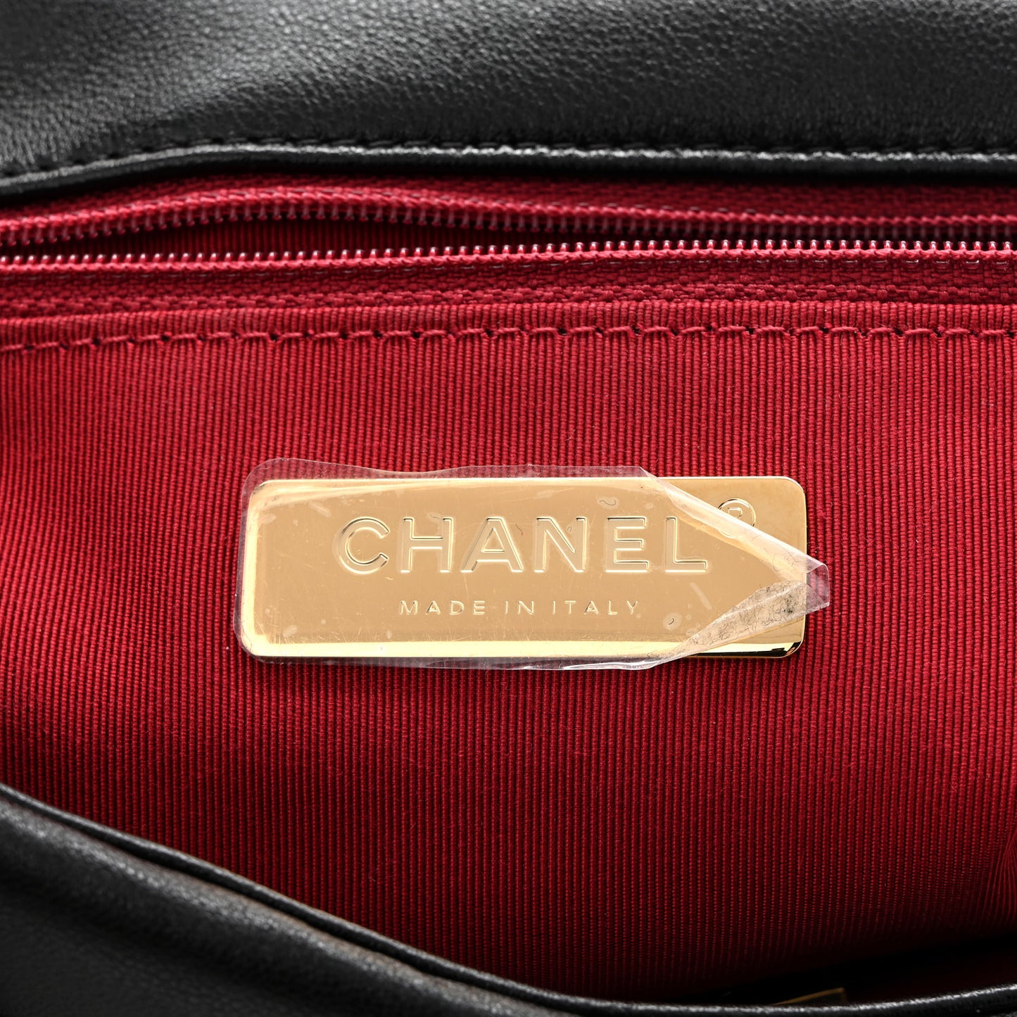 Lambskin Quilted Medium Chanel 19 Flap Black