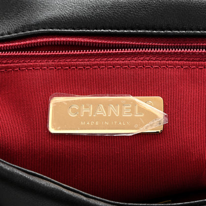 Chanel Lambskin Quilted Medium Chanel 19 Flap Black 6 of 10