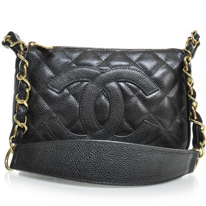 Chanel Caviar Quilted Pochette Black 1 of 9