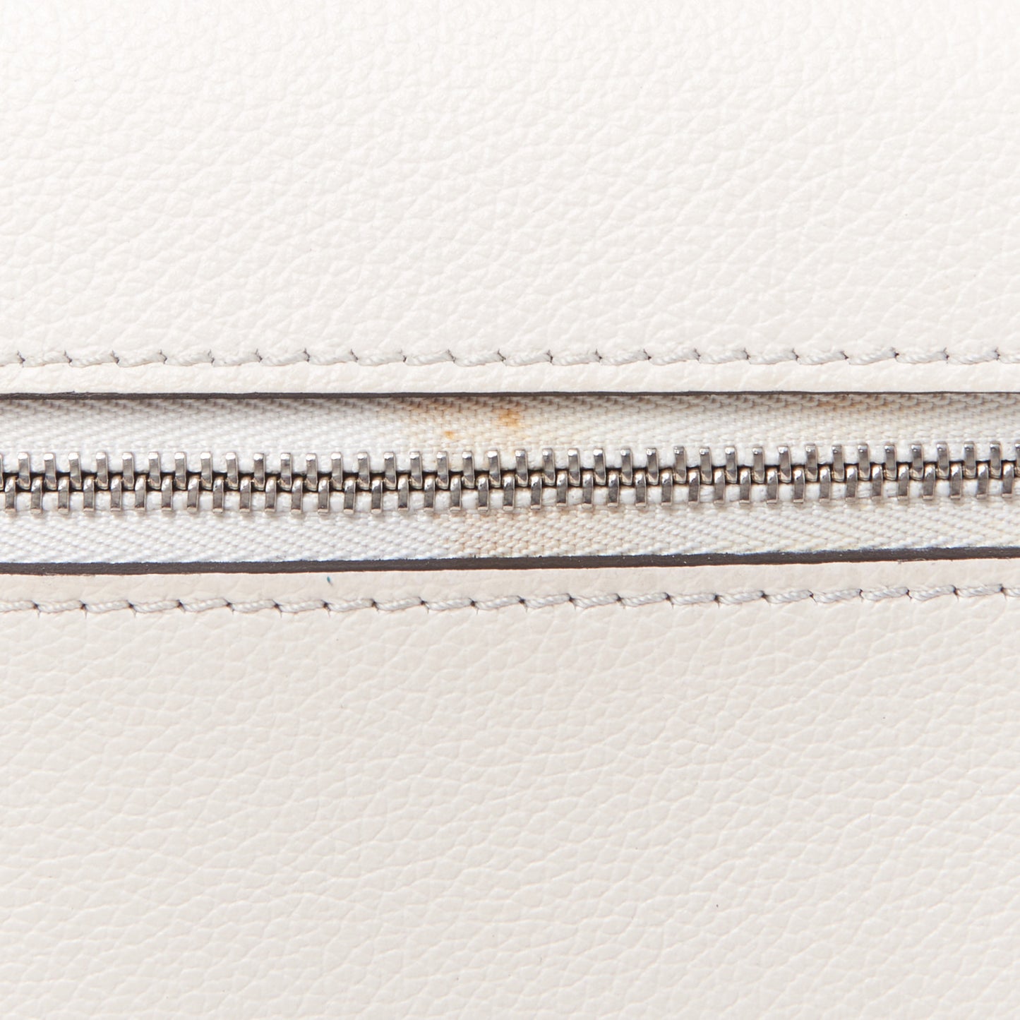 Soft Calfskin Studded Mylockme Chain Bag BB White
