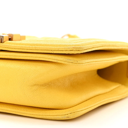 Chanel Caviar Quilted Small Boy Flap Yellow 10 of 17
