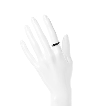 Gucci 18K White Gold 4mm Icon Thin Band Ring 51 5.75 2 of 5