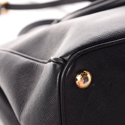 Prada Saffiano Medium Galleria Double Zip Tote Black 21 of 23