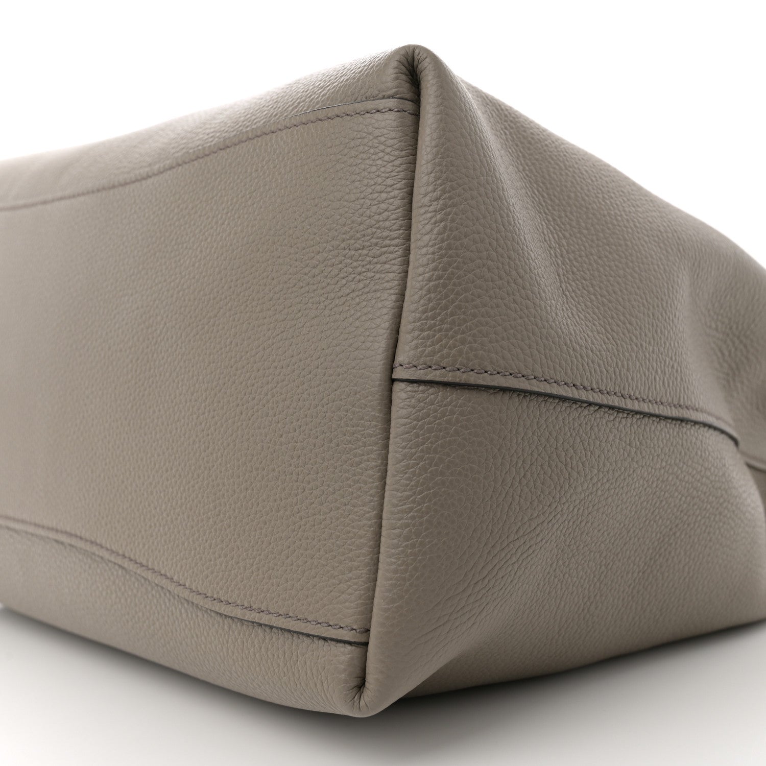 Prada Vitello Daino Logo Hobo Argilla 10 of 10