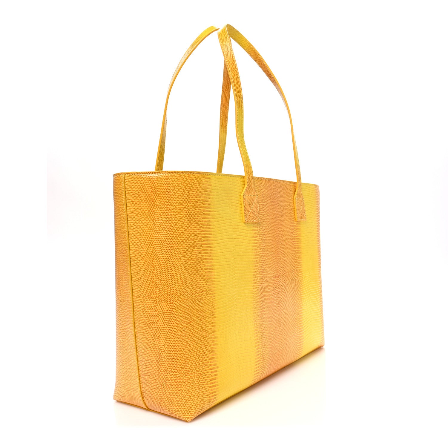 Burberry Calfskin Lizard Embossed Medium London Tote Marigold 3 of 10
