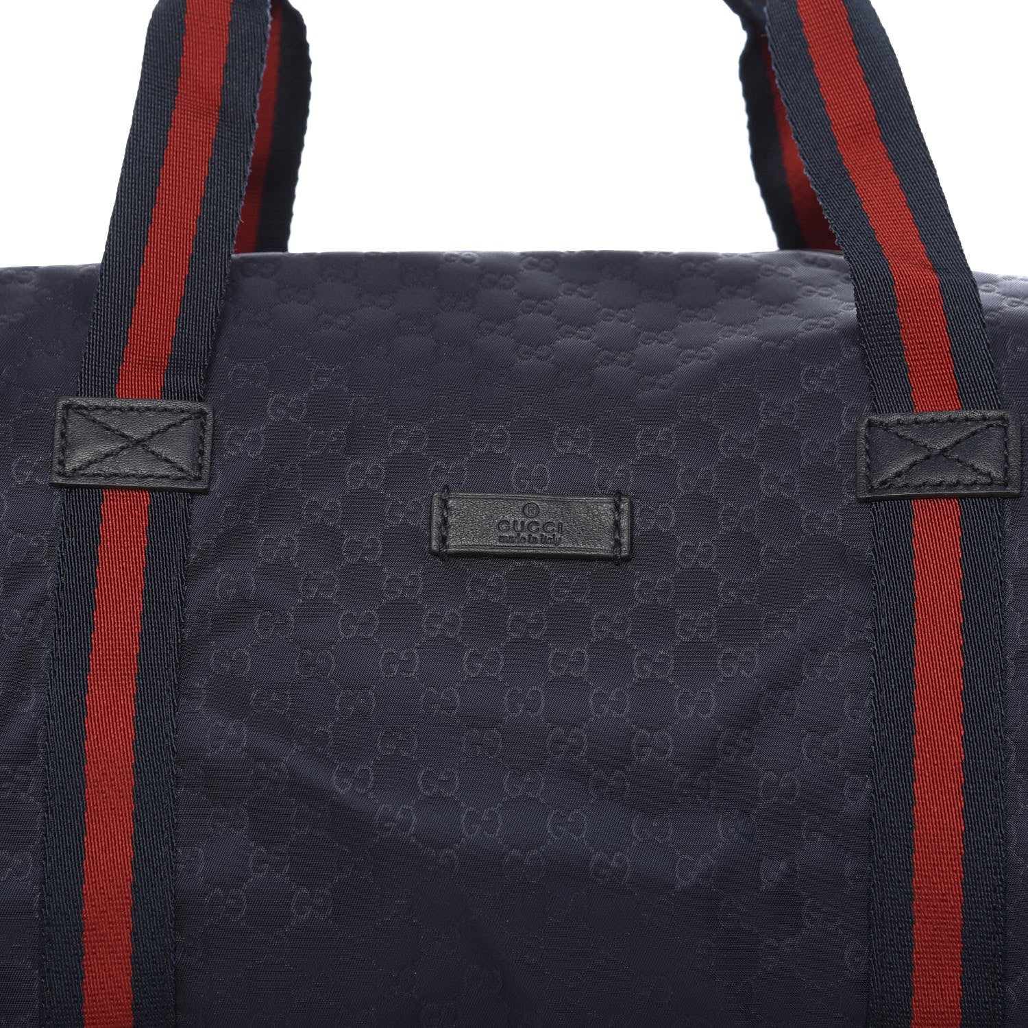 Gucci Nylon Microguccissima Gym Bag Navy 10 of 10