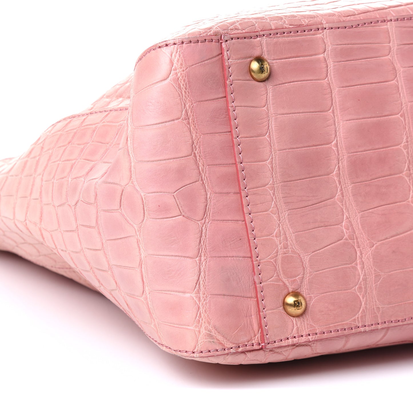 Alligator Large Twins Tote Pink