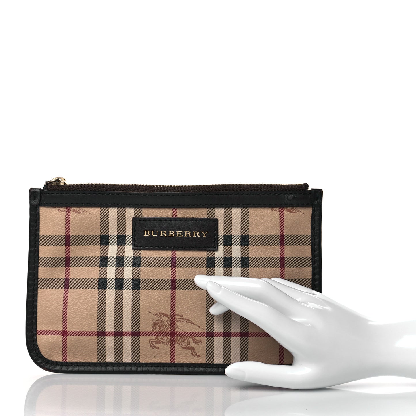 Haymarket Check Pouch Chocolate