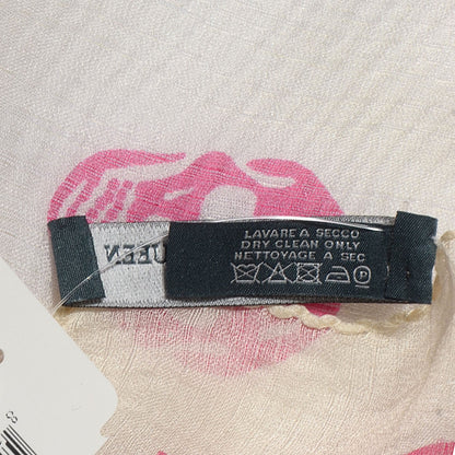 Alexander McQueen Silk Chiffon Skull Scarf Sun Pink 5 of 6