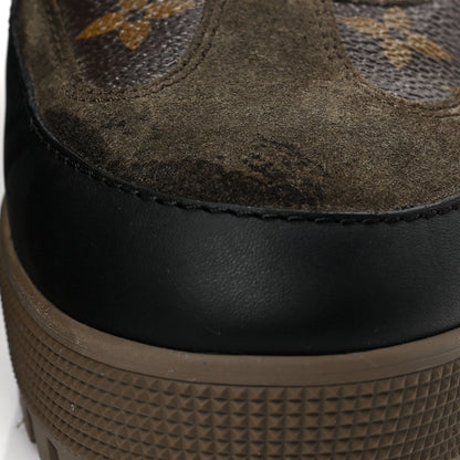 Louis Vuitton Suede Calfskin Monogram Laureate Platform Desert Boots 40 Taupe 8 of 9