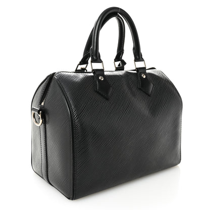 Louis Vuitton Epi Speedy 25 Black 3 of 12