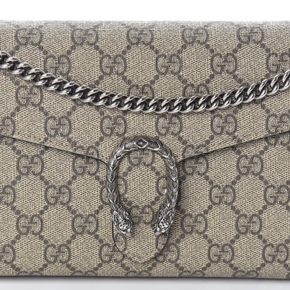 Gucci GG Supreme Monogram Mini Dionysus Chain Wallet Beige Black 7 of 14