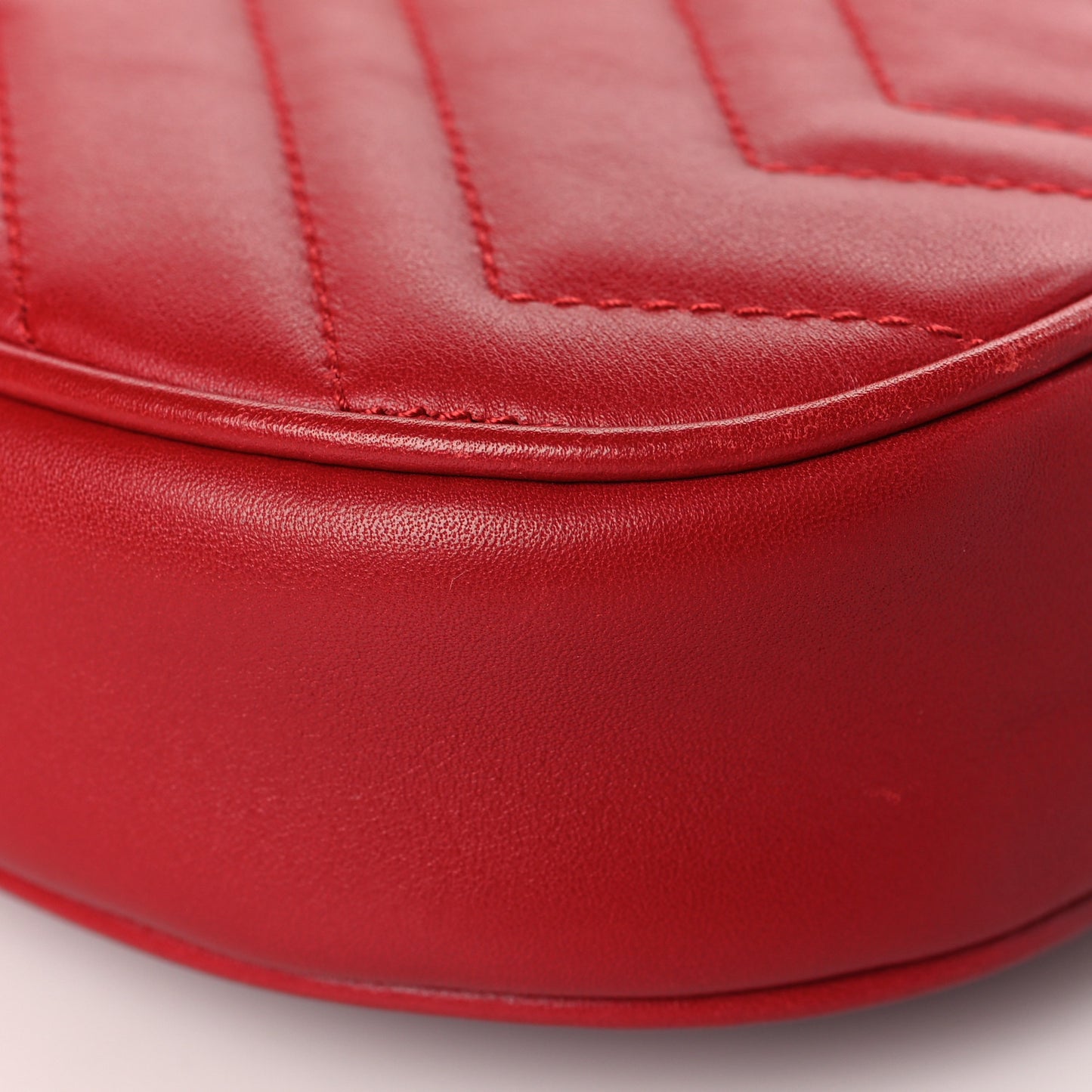 Calfskin Matelasse GG Marmont Belt Bag 75 30 Hibiscus Red