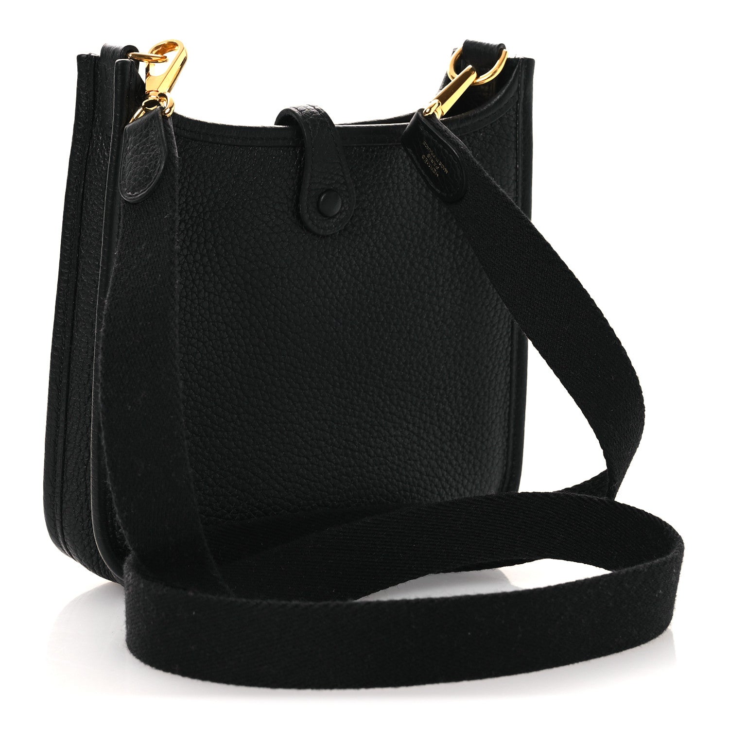 Hermes Taurillon Clemence Evelyne TPM Black 3 of 12