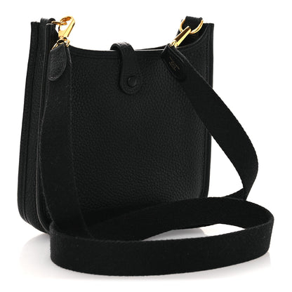 Hermes Taurillon Clemence Evelyne TPM Black 3 of 12