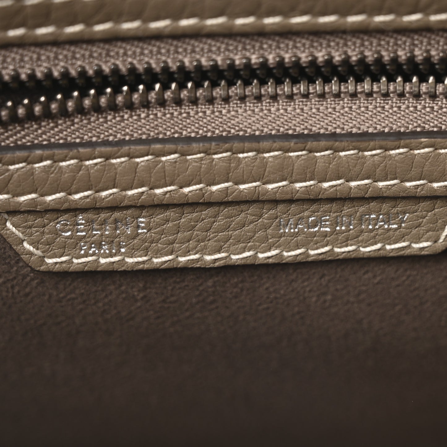 Drummed Calfskin Mini Luggage Souris