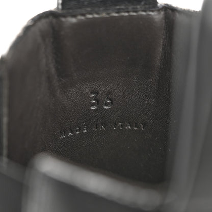 Bottega Veneta Calfskin The Tire Chelsea Boots 36 Black Transparent 8 of 8