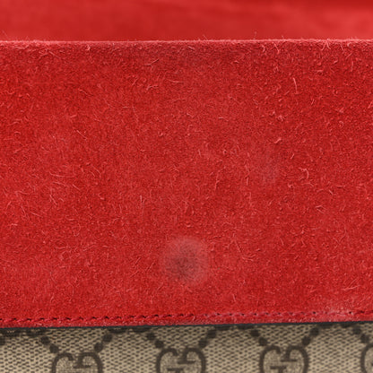 Gucci GG Supreme Monogram Small Dionysus Shoulder Bag Red 12 of 16