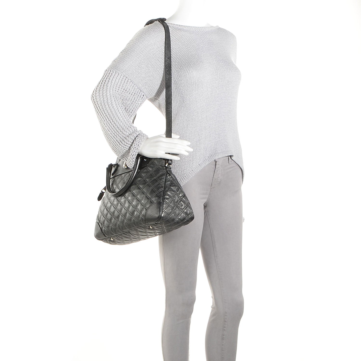 Marc Jacobs Quilted Lambskin Whitney Satchel Metallic 2 of 13